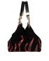 Flames Hobo Bag, bottom view